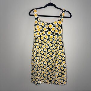 90's Shift Yellow Poppy Mini Dress Sun for Target Diane von Furstenberg Size 00